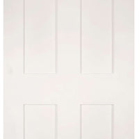 Four Folding Doors & Frame Kit - Eton Victorian Shaker 2+2 - White Primed