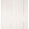 Four Folding Doors & Frame Kit - Eton Victorian Shaker 2+2 - White Primed