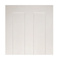 Eton Victorian Shaker Staffetta Twin Telescopic Pocket Doors - White Primed