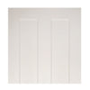 Eton Victorian Shaker Staffetta Twin Telescopic Pocket Doors - White Primed