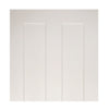 Two Folding Doors & Frame Kit - Eton Victorian Shaker 2+0 - White Primed