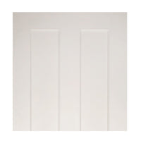 Two Folding Doors & Frame Kit - Eton Victorian Shaker 2+0 - White Primed