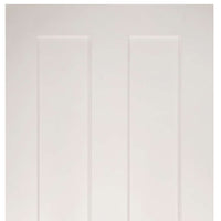 Five Folding Doors & Frame Kit - Eton Victorian Shaker 3+2 - White Primed