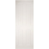 Eton Victorian Shaker Absolute Evokit Single Pocket Door Detail - White Primed