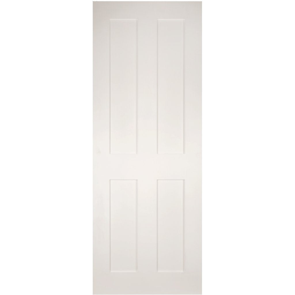 Two Folding Doors & Frame Kit - Eton Victorian Shaker 2+0 - White Primed