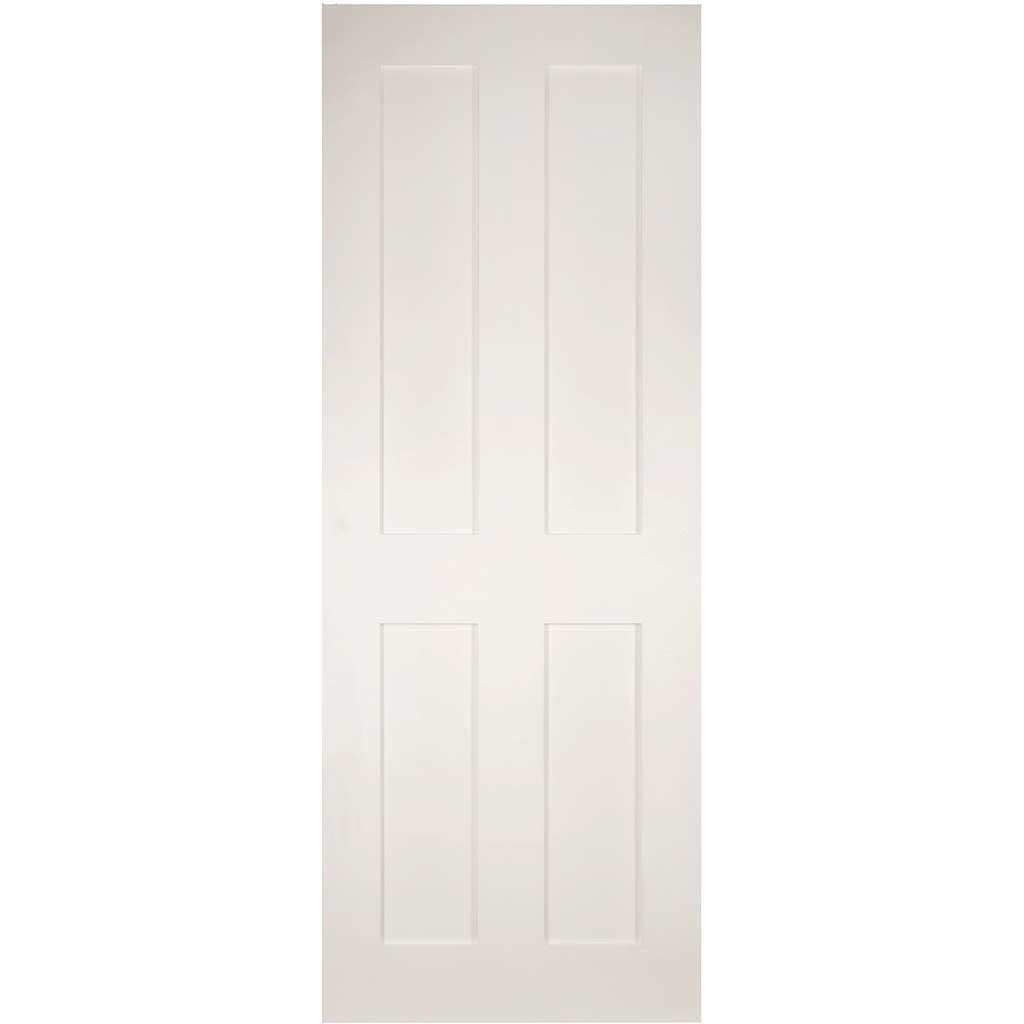 Four Folding Doors & Frame Kit - Eton Victorian Shaker 2+2 - White Primed