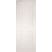 Five Folding Doors & Frame Kit - Eton Victorian Shaker 3+2 - White Primed
