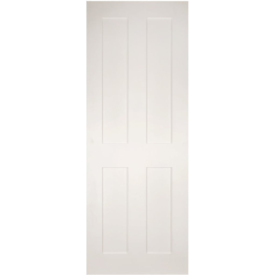 Eton Victorian Shaker Single Evokit Pocket Door - White Primed
