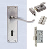 External CBS54 Victorian Lever Front Door Handle Pack - Chrome Finish