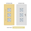 External ThruSafe Aluminium Front Door - 1140 CNC Grooves - 7 Colour Options