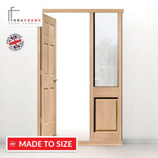 Image: Exterior Door Frame with side glass apertures, Made to size, Type 2 Model 8.