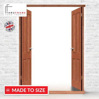 Image: Exterior Double Door Frame, Type 1 for Double Doors, Made to size, with or without threshold or cill.