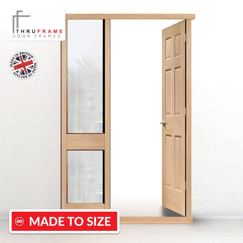 Exterior Door Frame with side glass apertures, Made to size, Type 2 Model 5.