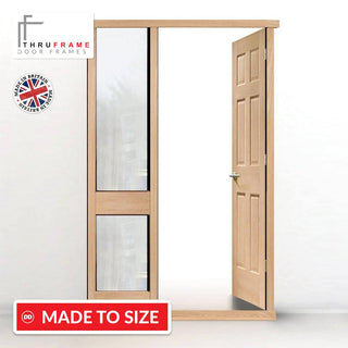 Image: Exterior Door Frame with side glass apertures, Made to size, Type 2 Model 5.