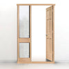 Exterior Door Frame with side glass apertures, Made to size, Type 2 Model 5.