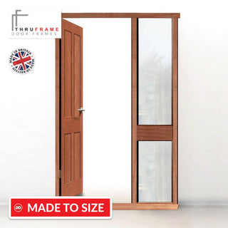 Image: Exterior Door Frame with side glass apertures, Made to size, Type 2 Model 4.