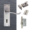 External DL54 Victorian Scroll Lever Front Door Handle Pack - Chrome Finish