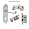 External DL168 Oakley Suite Lever Front Door Handle Pack - Chrome Finish
