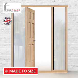Image: Exterior Door Frame with side glass apertures, Made to size, Type 3 Model 1.