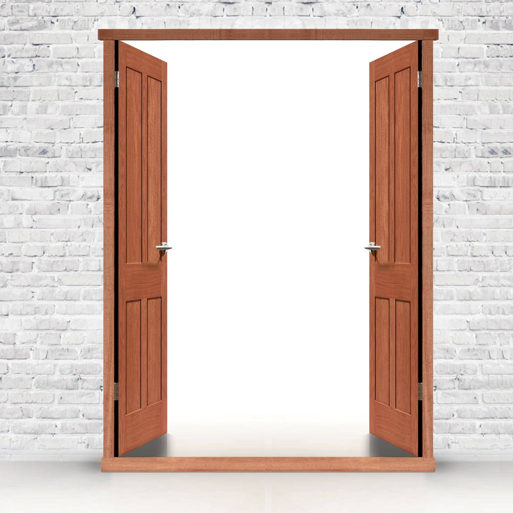 Exterior LPD Hardwood Door Frames for Double Doors