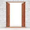 Exterior LPD Hardwood Door Frames for Double Doors