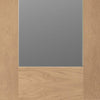 Double Sliding Door & Track - Pattern 10 Oak Doors - Clear Glass - Prefinished