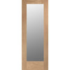 Minimalist Wardrobe Door & Frame Kit - Two Pattern 10 Shaker Oak Doors - Obscure Glass - Unfinished