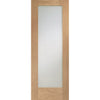 Pattern 10 Shaker Oak Single Evokit Pocket Door - Frosted Glass