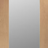 Bespoke Thrufold Pattern 10 1L Oak Glazed Folding 2+0 Door - Prefinished