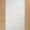 Pattern 10 Oak Double Evokit Pocket Door Detail - Clear Glass - Prefinished