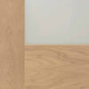 Bespoke Thrufold Pattern 10 1L Shaker Oak Glazed Folding 2+2 Door