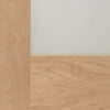 Bespoke Thrufold Pattern 10 1L Shaker Oak Glazed Folding 2+0 Door