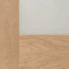 Pattern 10 Oak Shaker Double Evokit Pocket Door Detail - Frosted Glass - Prefinished