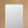 Four Sliding Wardrobe Doors & Frame Kit - Pattern 10 Shaker Oak Door - Obscure Glass - Unfinished