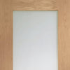 Door and Frame Kit - Patt 10 Oak Door - Clear Glass - Prefinished