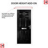 Premium Composite Front Door Set - Camarque Solid - Shown in Black