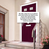 Premium Composite Front Door Set - Camarque 2 Linear Glass - Shown in Purple Violet