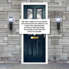 Premium Composite Front Door Set - Esprit 2 Abstract Glass - Shown in Blue