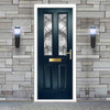 Premium Composite Front Door Set - Esprit 2 Abstract Glass - Shown in Blue