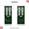 Premium Composite Front Door Set - Esprit 2 Winestead Green Glass - Shown in Green