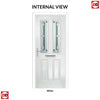 Premium Composite Front Door Set - Esprit 2 Winestead Green Glass - Shown in Green