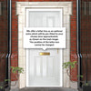 Premium Composite Front Door Set - Esprit Solid - Shown in White