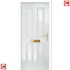 Premium Composite Front Door Set - Esprit Solid - Shown in White