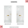 Premium Composite Front Door Set - Esprit Solid - Shown in White