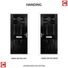 Premium Composite Front Door Set - Camarque Solid - Shown in Black