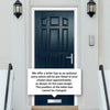 Premium Composite Front Door Set - Impala Solid - Shown in Blue