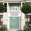 Premium Composite Front Door Set - Mulsanne 1 Laptev Green Glass - Shown in Chartwell Green