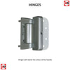 Firenza 3 Urban Style Composite Front Door Set with Central Kupang Black Glass - Shown in Reed Green