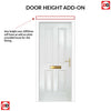 Premium Composite Front Door Set - Esprit Solid - Shown in White