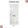 Premium Composite Front Door Set - Esprit Solid - Shown in White